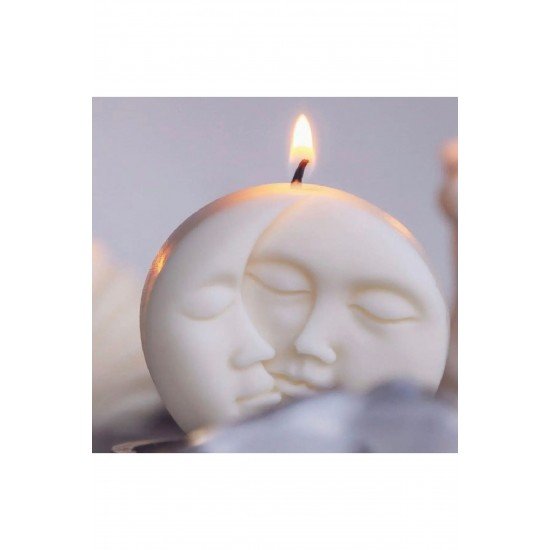 Dekoratif Güneş Ay Kokulu Mum