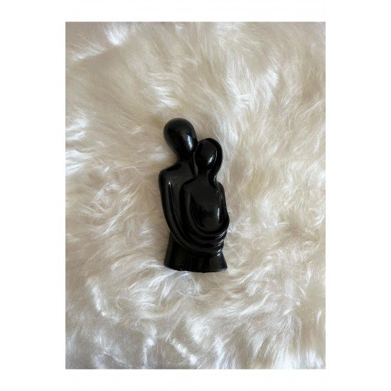 Sevgili Aşıklar Sarılmış Biblo Dekor biblo - 20 cm