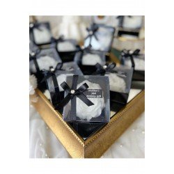 Kutulu Çiçek Mumlu Kurdelalı Doğum Günü Doğum Hediyeliği Söz Nişan Kına Düğün Hediyelik