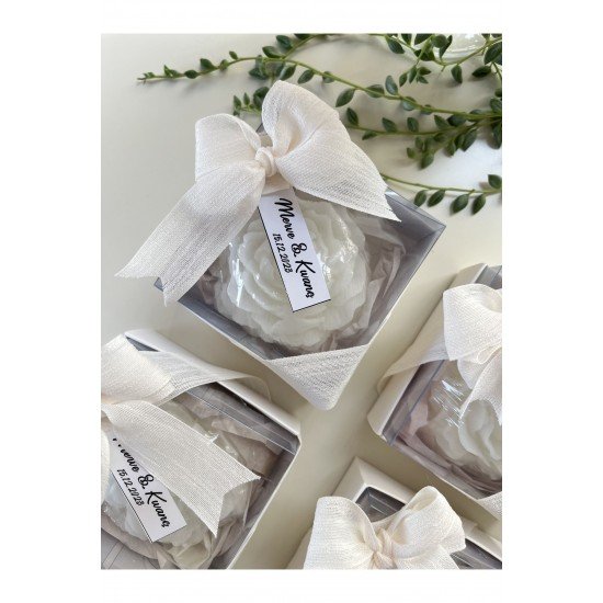 Bernamiofficial 10 Adet Hediyelik Süslenmiş Şakayık Mumlar