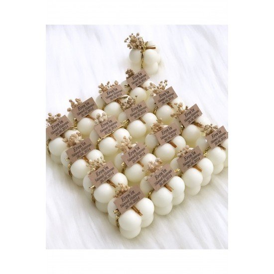 Bernamiofficial (200 ADET) Doğum Günü Düğün Nikah Nişan Kına Bubble Mum