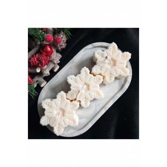 Bernami Kar Tanesi Dekoratif Mum 1 Adet