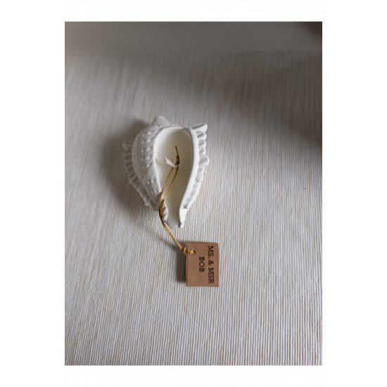 Deniz kabuğu dekoratif biblo mum düğün nişan hediyelik 1 Adet