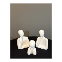 Üçlü aile seti dekoratif obje biblo