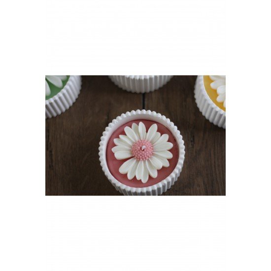 Dekoratif Mum Kapta Papatya Mum Kokulu Mum