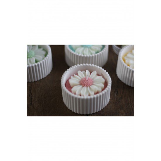 Dekoratif Mum Kapta Papatya Mum Kokulu Mum