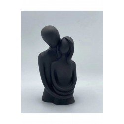 Sevgili Aşıklar Sarılmış Biblo Dekoratif Obje 11 Cm