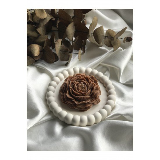 Bernamiofficial Şakayık Mum Dekor Mum Kokulu Mum