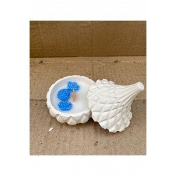 Bernami Gül Cicekli Sekerlikli Kapaklı Kokuku Mum