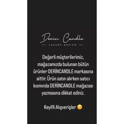 Bernamiofficial %100 El Yapımı Soya Wax Sevgili Mum Ve Şakayık Çiçeği 3 Lü Set