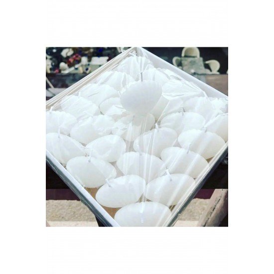 50 adet özel istiridye mum davet nikah söz nişan kına hediyelik