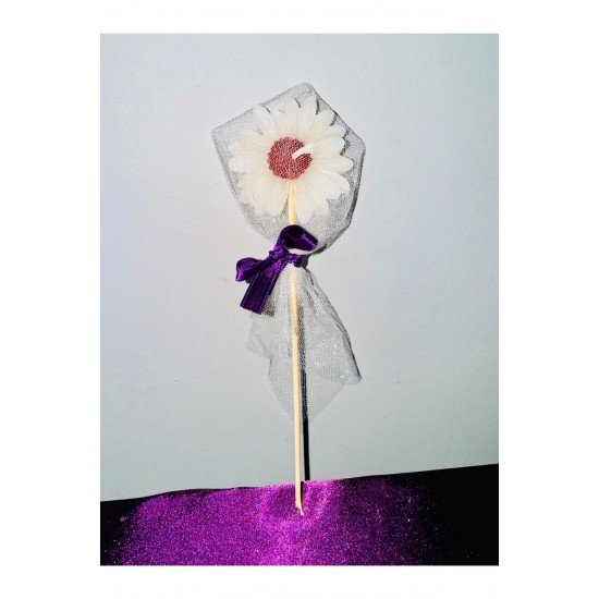 Bernamiofficial Papatya Mum Buketi Kokulu Mum Düğün Nişan Hediyelik Mum