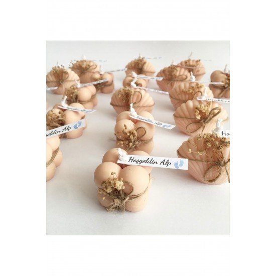 BUBBLE İSTİRİDYE HEDİYELİK MUM DOĞUM GÜNÜ HEDİYESİ BEBEK HEDİYESİ MEVLÜD HEDİYESİ