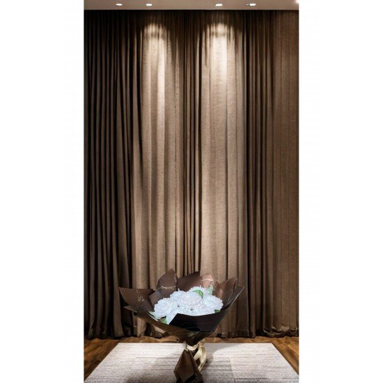 Beyaz Şakayık Buket Mum (Sandal, Lavanta, Gül, Nar, Çikolata) Kokulu Mum %100 Soya Wax