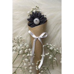 Bernami Buket Çiçek Desen Dekoratif Mum Söz,nişan,mevlid Hediyelik Buket Mum 5 Adet