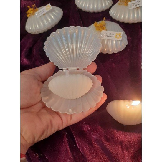 Özel Gün Hediyelik 20 li Söz Nişan Nikah Bebek Doğum Günü Mum İstiridye