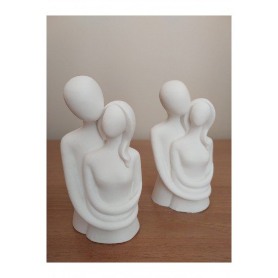 Sevgili Aşıklar Sarılmış Çift Kokulu Biblo Dekor