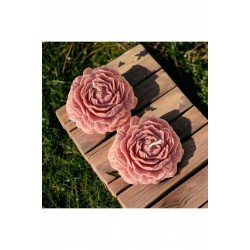 Bernamiofficial 10 Adet Dekoratif Kokulu Şakayık Çiçeği Mum Çiçek Mum Düğün Toptan Mum Kutuludur