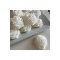 20 Adet süslemeli şakayık mum, düğün, kına, nişan, söz, nikah, sünnet, doğum, doğum günü, hediyelik