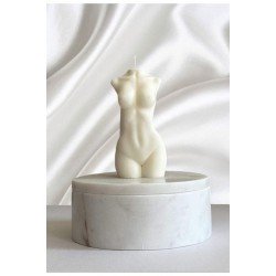 Bernami Beyaz Kokulu Magic Kadın Dekoratif Desenli Vücut Mum 9cm X 5cm