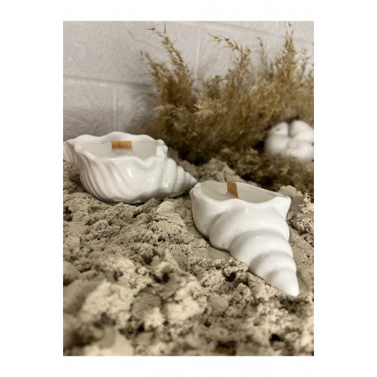 DENİZ KABUĞU MUM ( 2'Lİ )