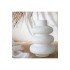 Iskandinav Tarz Minimal Twist Dekoratif Beton Vazo Beyaz