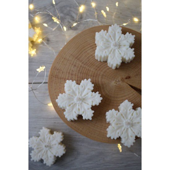 Dekoratif Kar Tanesi 1 Adet Mum