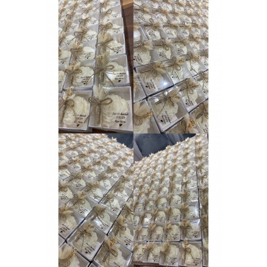 Şakayık Model Süslemeli Mum Nişanlık Kına Düğün Nikah Sünnet 50 Adet