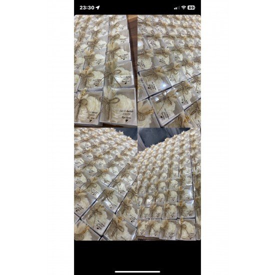 Şakayık Model Süslemeli Mum Nişanlık Kına Düğün Nikah Sünnet 50 Adet