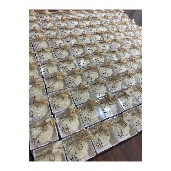 Şakayık Model Süslemeli Mum Nişanlık Kına Düğün Nikah Sünnet 50 Adet