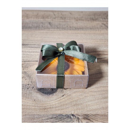 Bernamiofficial 15 Adet Kutulu Ayçiçeği Mum. Düğün, Kına, Söz, Isteme, Doğum Hediyelikleri