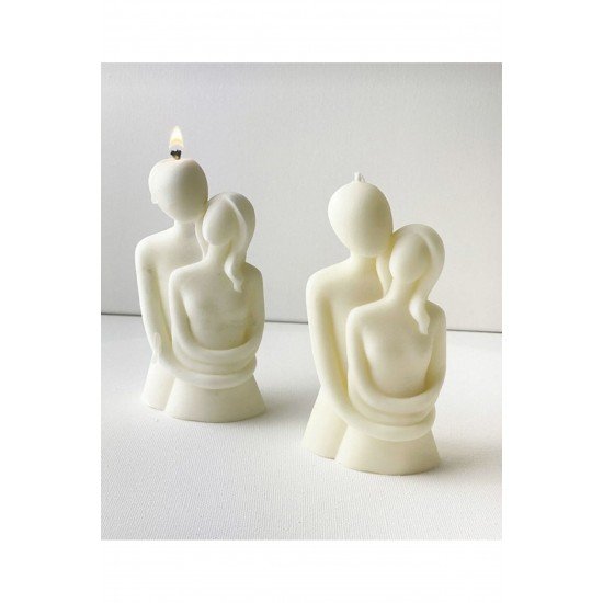 Aşık Çift Büstü Mum