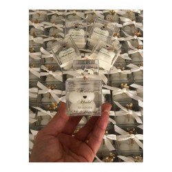 15 Adet Mika Kutu İçerisinde Bubble Hediyelik Mum