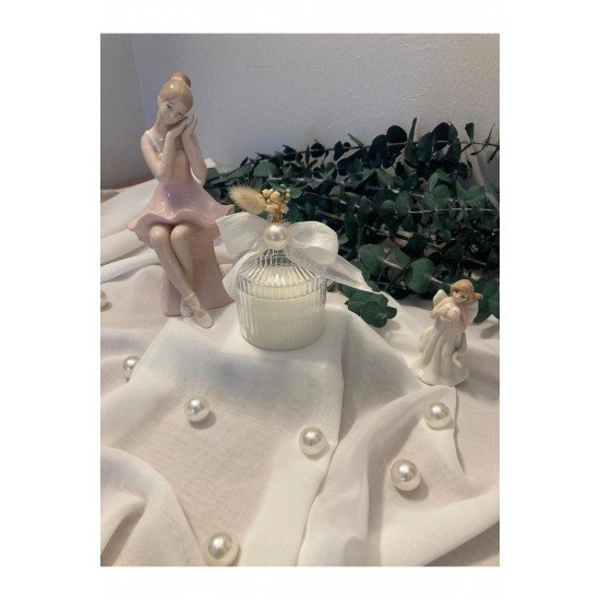 Mika Şekerlik Süslü Mum.10 Adet Mika Şekerlik