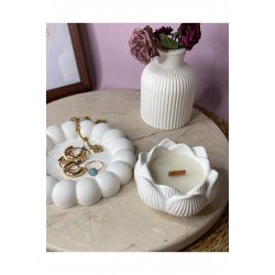 Bubble Dekoratif Tabak & Lotus Mum & Mini Vazo