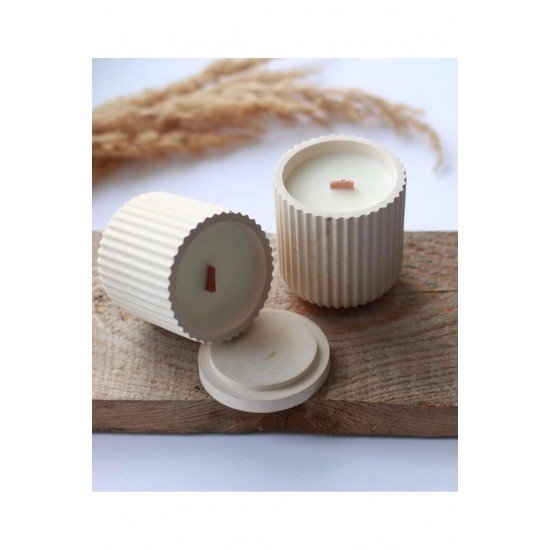 Dekoratif Hediyelik  Kase  Mum 2 Parça Set Hediye Hediyelik Mum