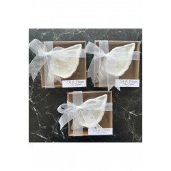 Kutulu 8 Adet Süslenmiş Istiridye Mum Nikah Nişan Hediyelik