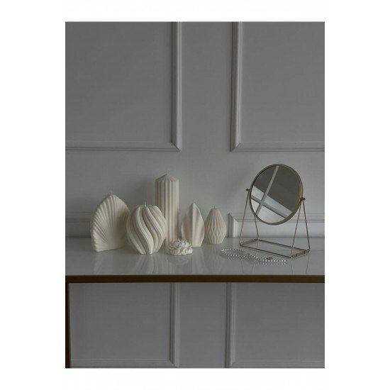 Bernami Ikili Set Kokulu, Şakayık Şekilli Dekoratif Mum - 10 Adet