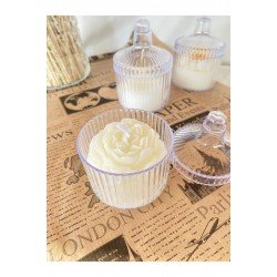 5 Adet Dekoratif Hediyelik  Çiçek Mum , Kapağı Ile 10 Parçadır (ürün mikadır )