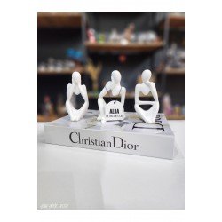 Üçlü Düşünen ( Görmedim, Duymadım, Bilmiyorum) Düşünen Adamlar Soyut Biblo.