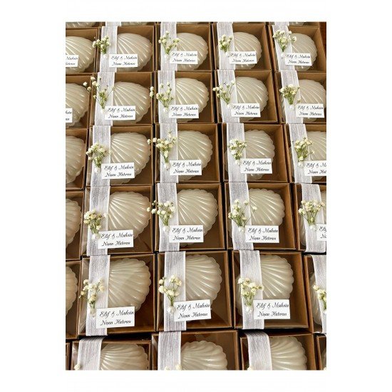 20 adetKutulu İstiridye Hediyelik Nişan hediyelikleri nikah hediyelikleri nikah şekeri