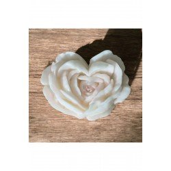 1 Adet Beyaz Aşk Gül Kokulu Mum Beyaz Renk Yapılır Soya Parafin Jel Mum