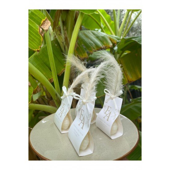 Tüylü Kart İstiridye mum 20 adet