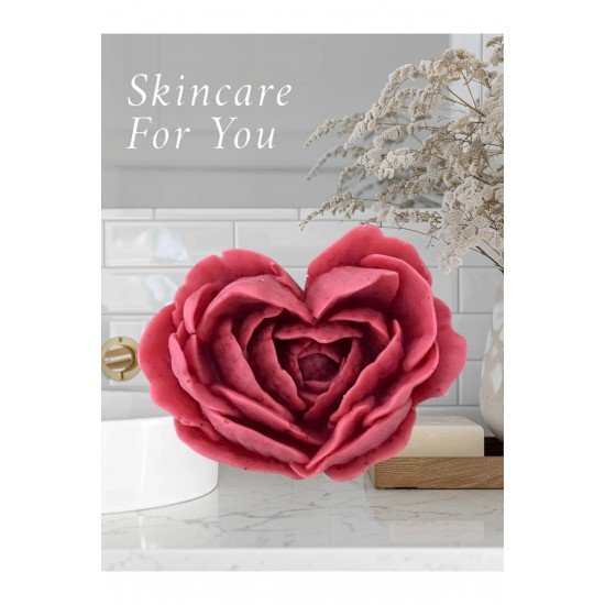 Aşk Gül Kokulu Mum 1 Adet Kırmızı