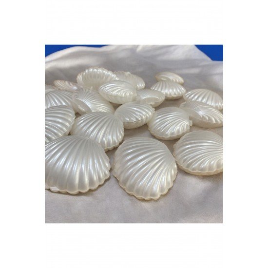 Boş Gümüş Istiridye Midye Kutu ( 50 Adet) Düğün Nişan Hediyelik Süs Kına