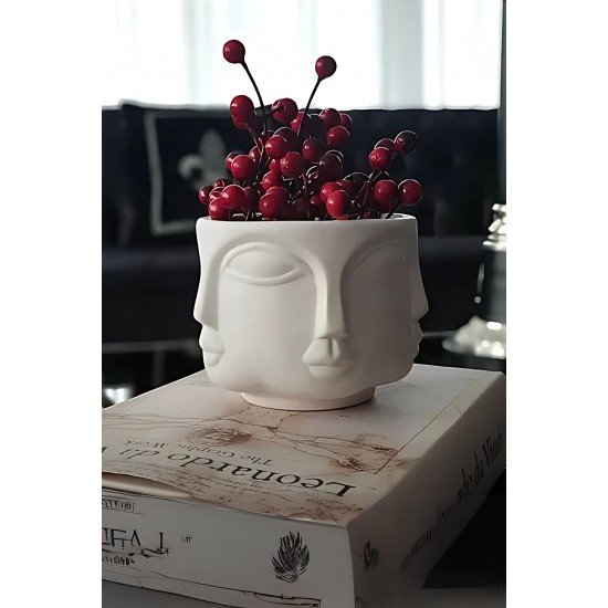 Adler Havelka Saksı 2 Li Saksı Seti Buda Saksı Dekoratif Boyasız Havelka Saksı