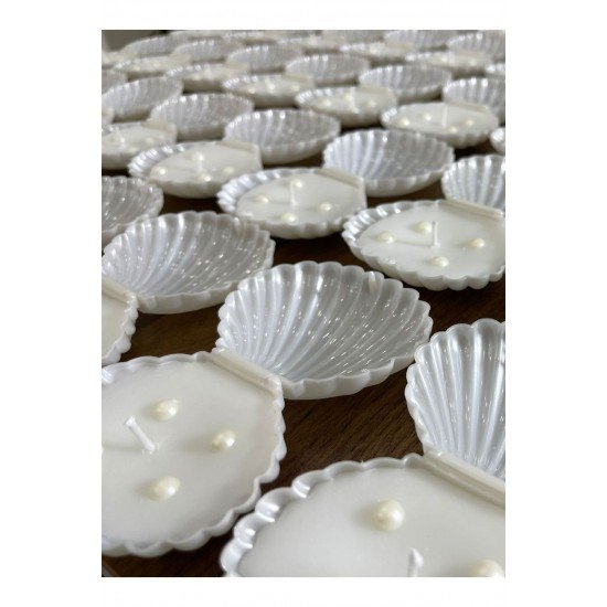 Kutulu istiridye Mum Düğün, Nişan,Söz ,Kına , Mevlüt , Doğum günü , Hediyelik Mum ve istiridye 25 AD