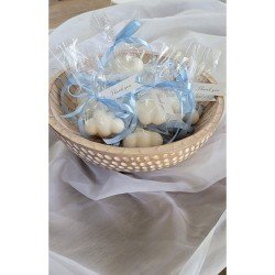 20 Adet Süslemeli Bulutlu Mum, Bebek Hediyeliği , Doğum, Sünnet, Düğün, Hediyelik