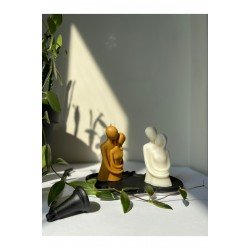 Bernamiofficial Sarılan Çift Soya Wax Mum