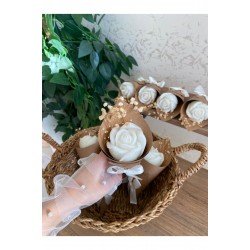 Bernamiofficial Kişiye Özel Düğün | Nişan | Söz | Anneler Günü | Hediyelik Gül Mum - 10 Adet